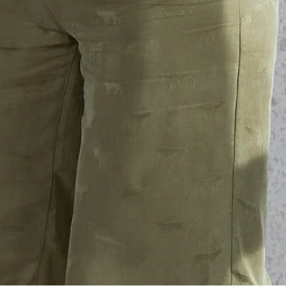 [L] Titika Active Couture Jungle Cat Print Dark Olive Relaxed Fit Midi Dress - Picture 9 of 10